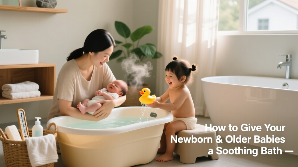How to Give Your Newborn and Older Babies a Soothing Bath: A Step-by-Step Video-Inspired Guide