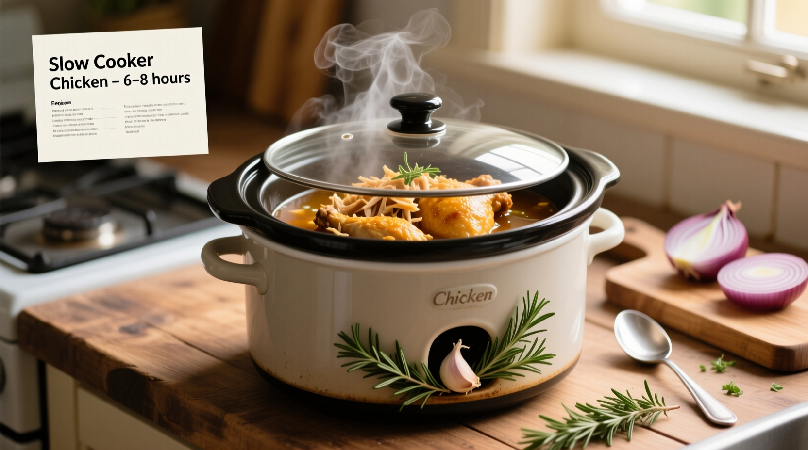 how long for slow cooker chicken