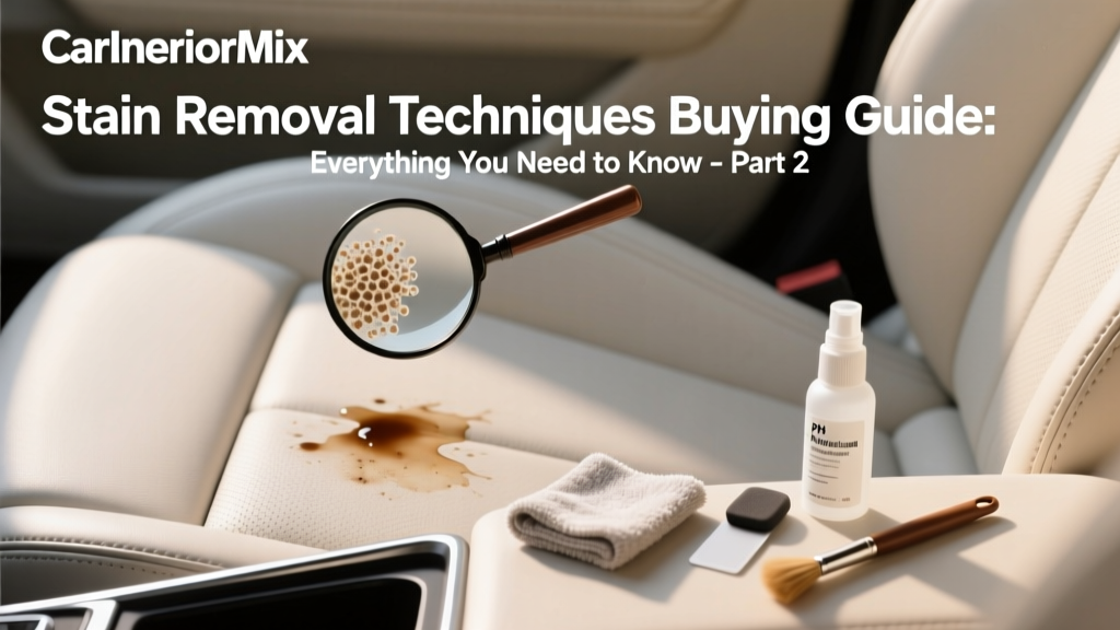 Stain Removal Techniques for Car Interiors (2026)
