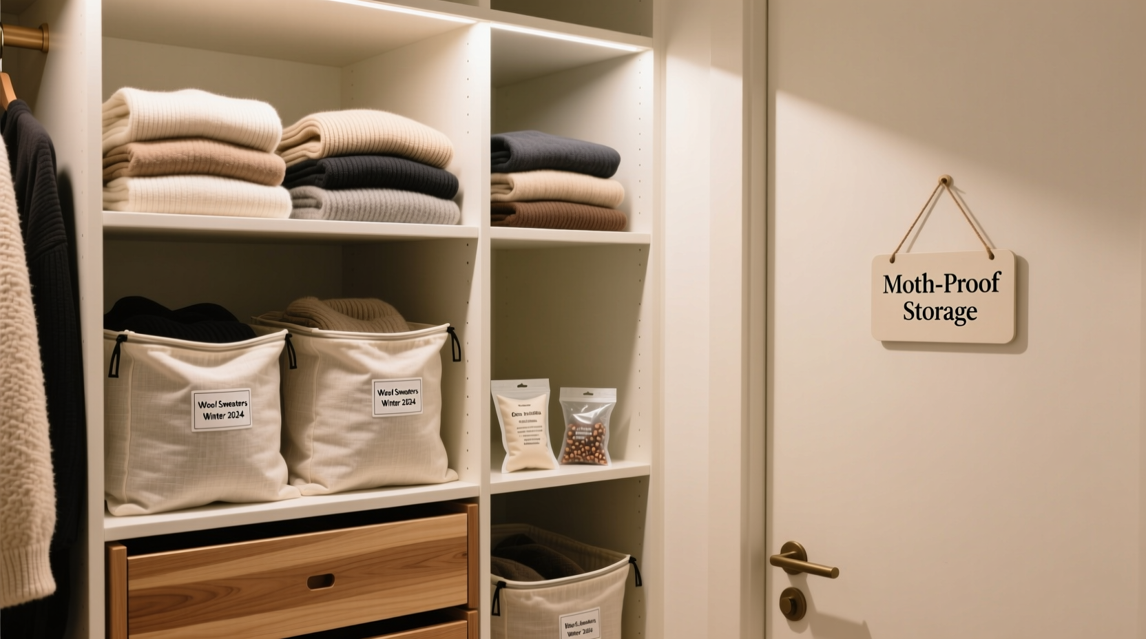 how to store winter clothes properly to prevent moths and musty odors