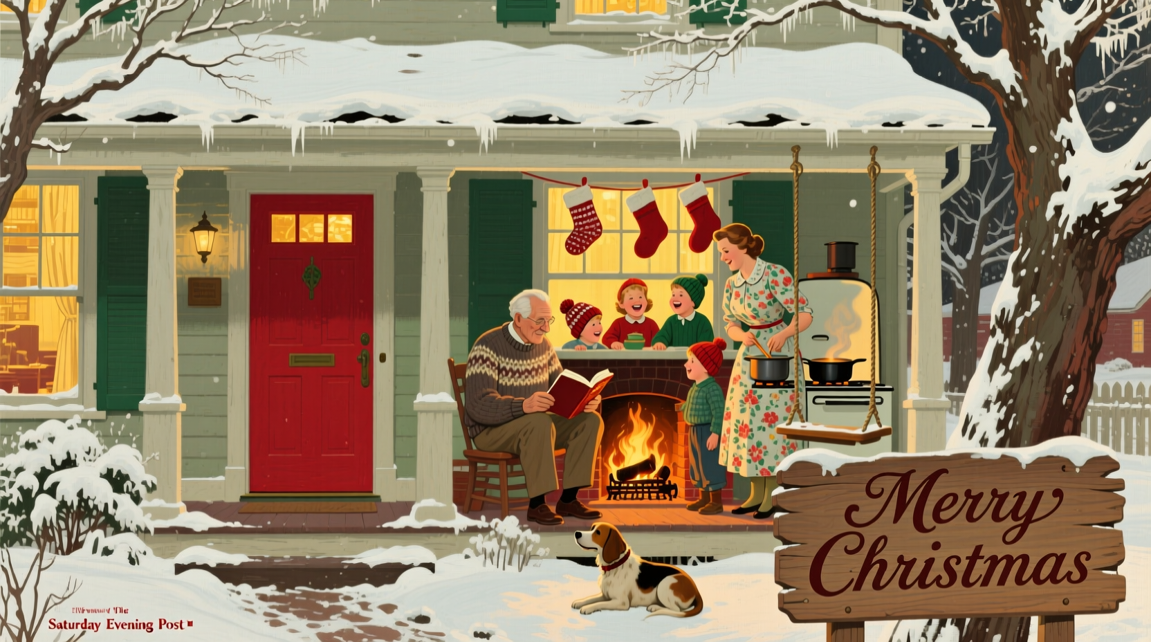 a norman rockwell christmas story