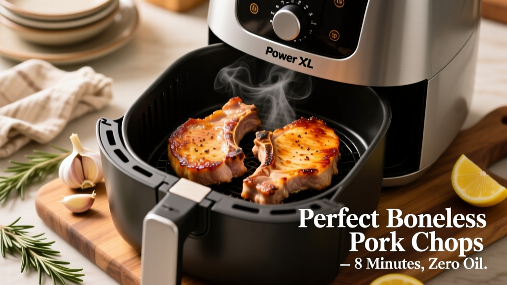 Perfect Boneless Pork Chops in a Power XL Air Fryer