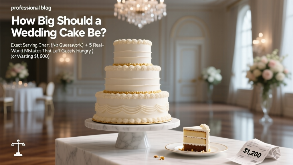 Wedding Cake Serving Chart: Exact Sizes for 2026