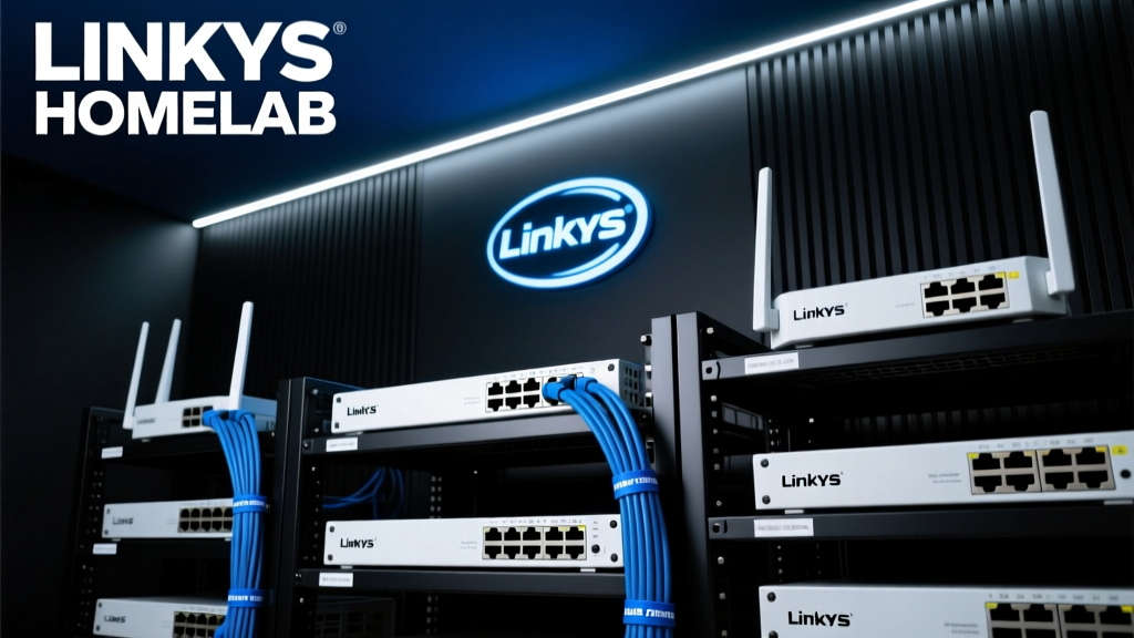 Homelab Gets Linksys Themed Aesthetic: From RF Bench to Retro-Modern Network Core