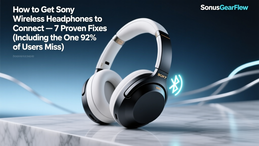 Sony Wireless Headphones Won’t Connect? 7 Fixes