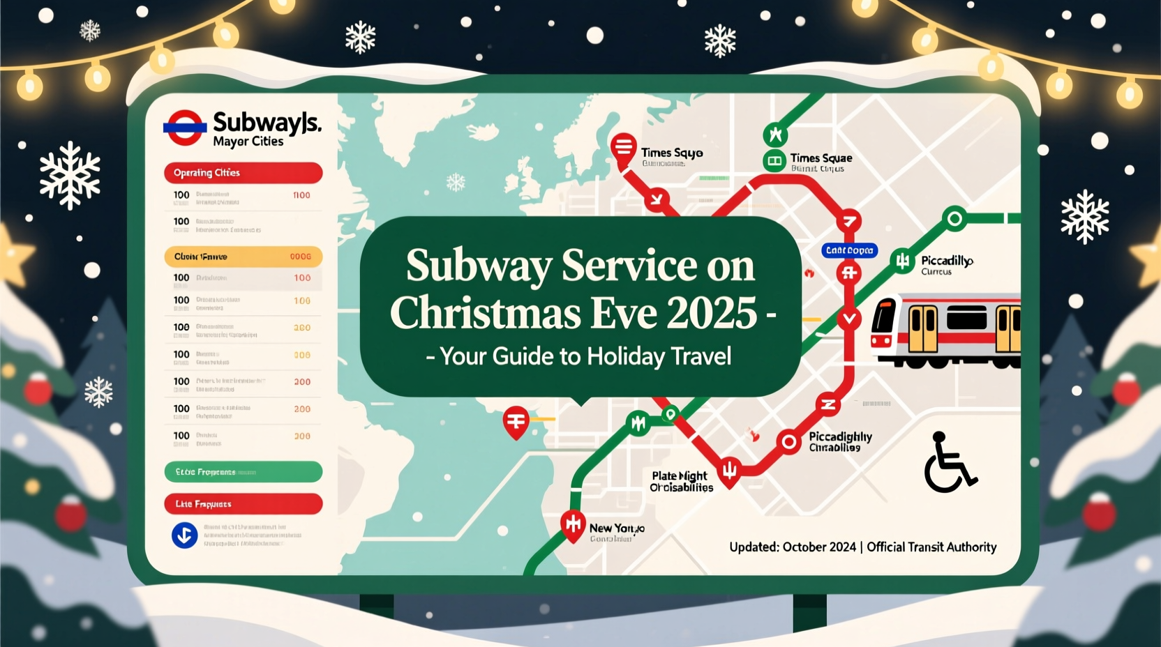 is subway open on christmas eve