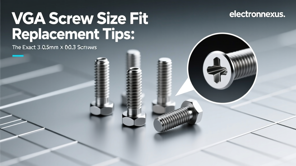 VGA Screw Size Fit Replacement Tips: The Exact 3.5mm × 0.5mm M3 Screws You Need (Not the Ones You’ll Grab First)