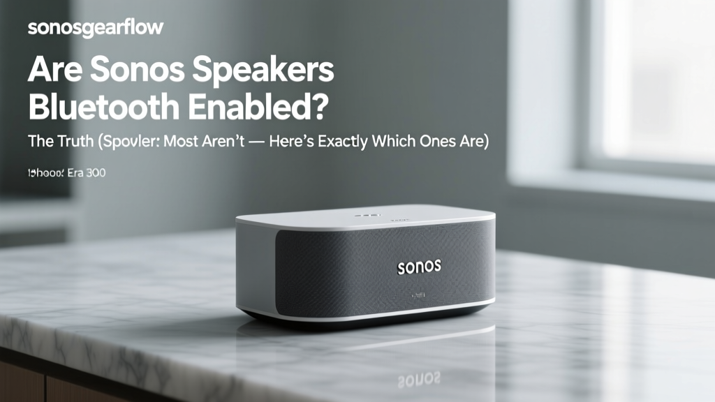 Sonos Speakers Bluetooth? Model Guide & Workarounds