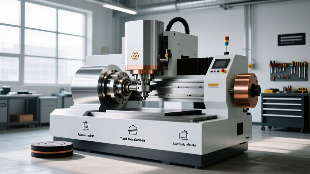 Rotary CNC Machine Vibration Damping: Pads vs Active Mounts