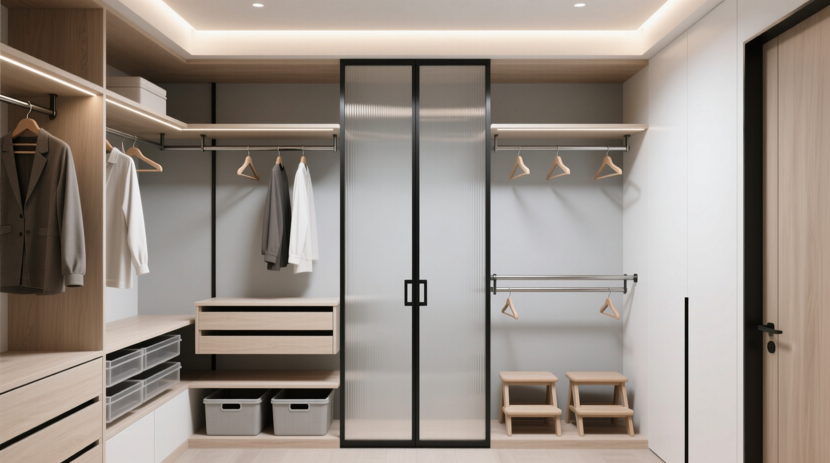 closet organization for tall vs petite people