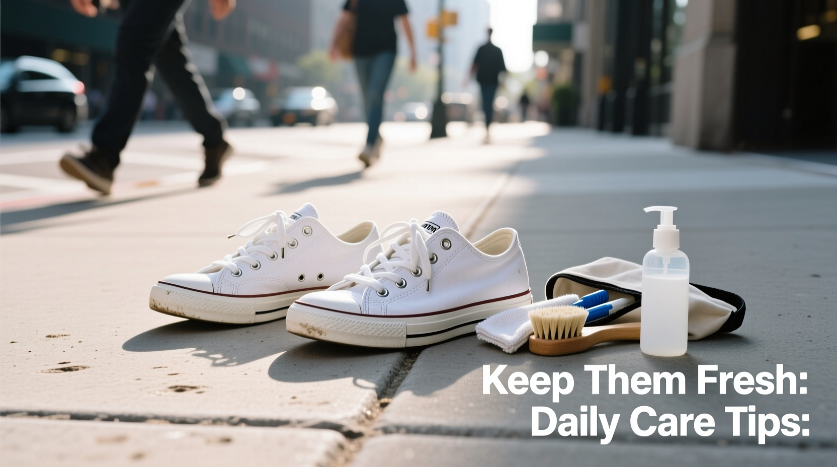 how to keep your white sneakers looking fresh after daily commutes