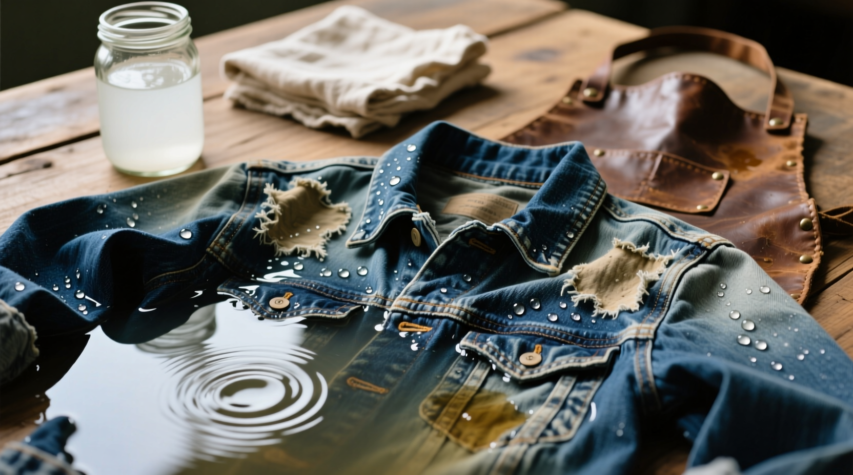 how to revive faded denim jackets