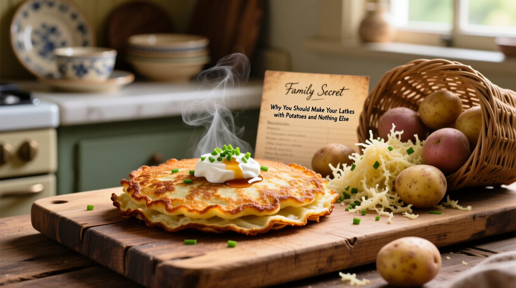 why you should make your latkes with potatoes and nothi