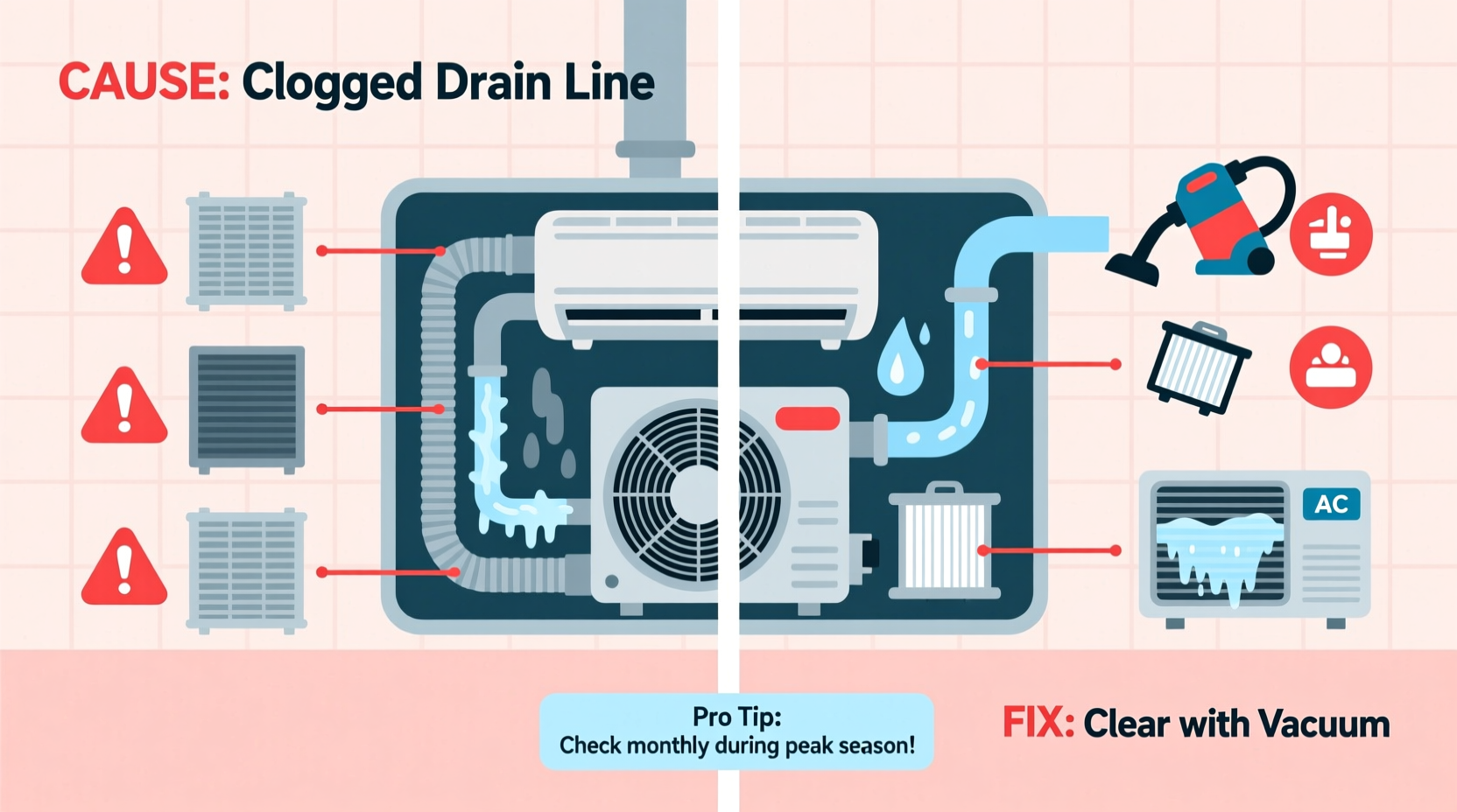 why does my ac drip water inside common causes and fixes
