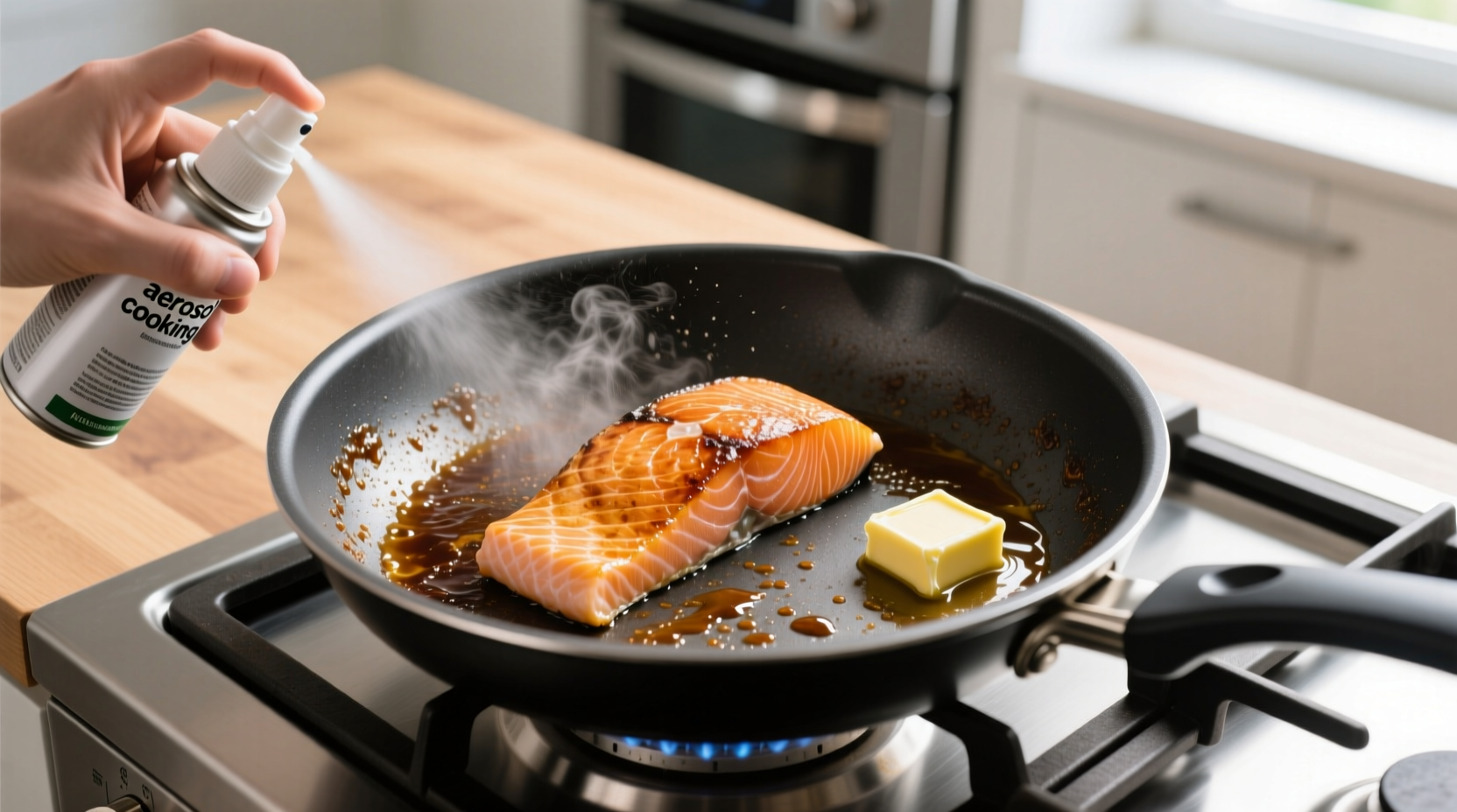 cooking spray vs butter for nonstick pans