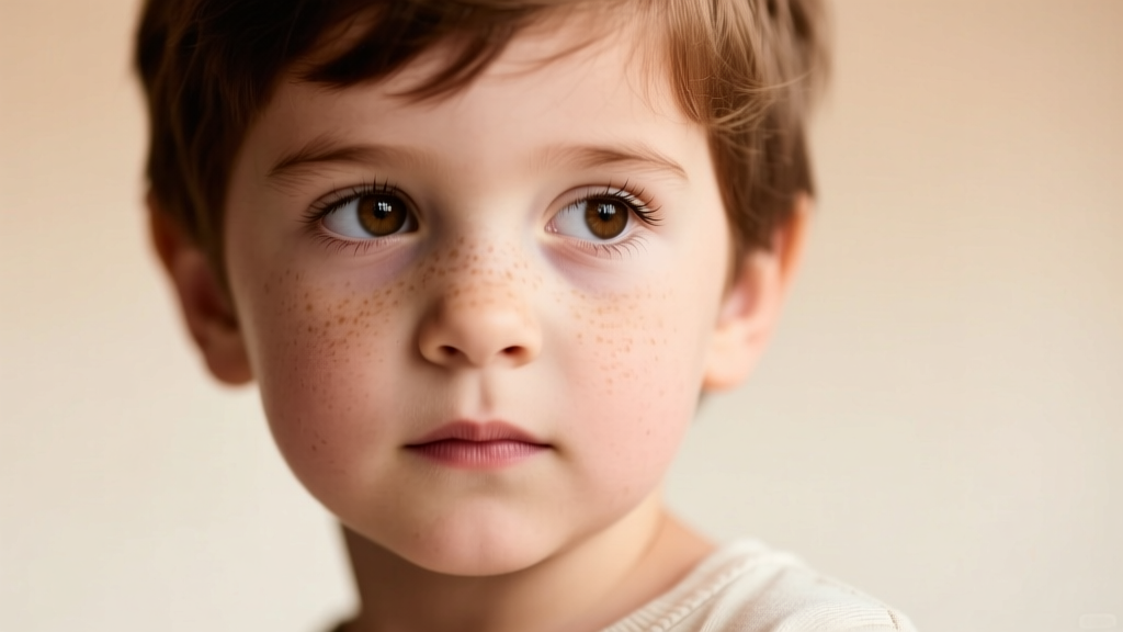 Close-up of a child's neck showing a secure breakaway magnetic clasp on a lightweight 2mm gold chain, highlighting jewelry safety