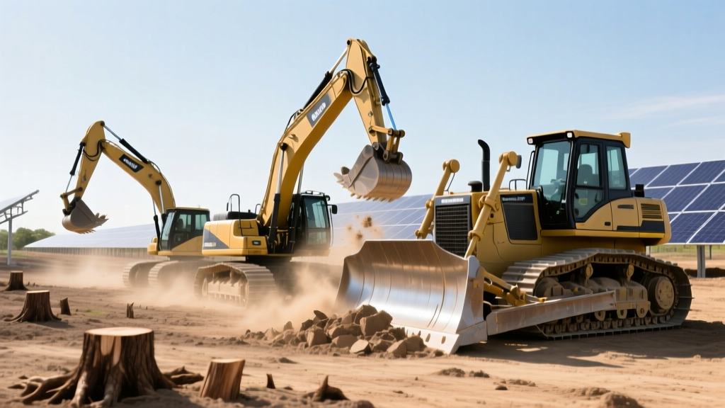 Heavy Equipment Land Clearing Best Practices for Solar Farms