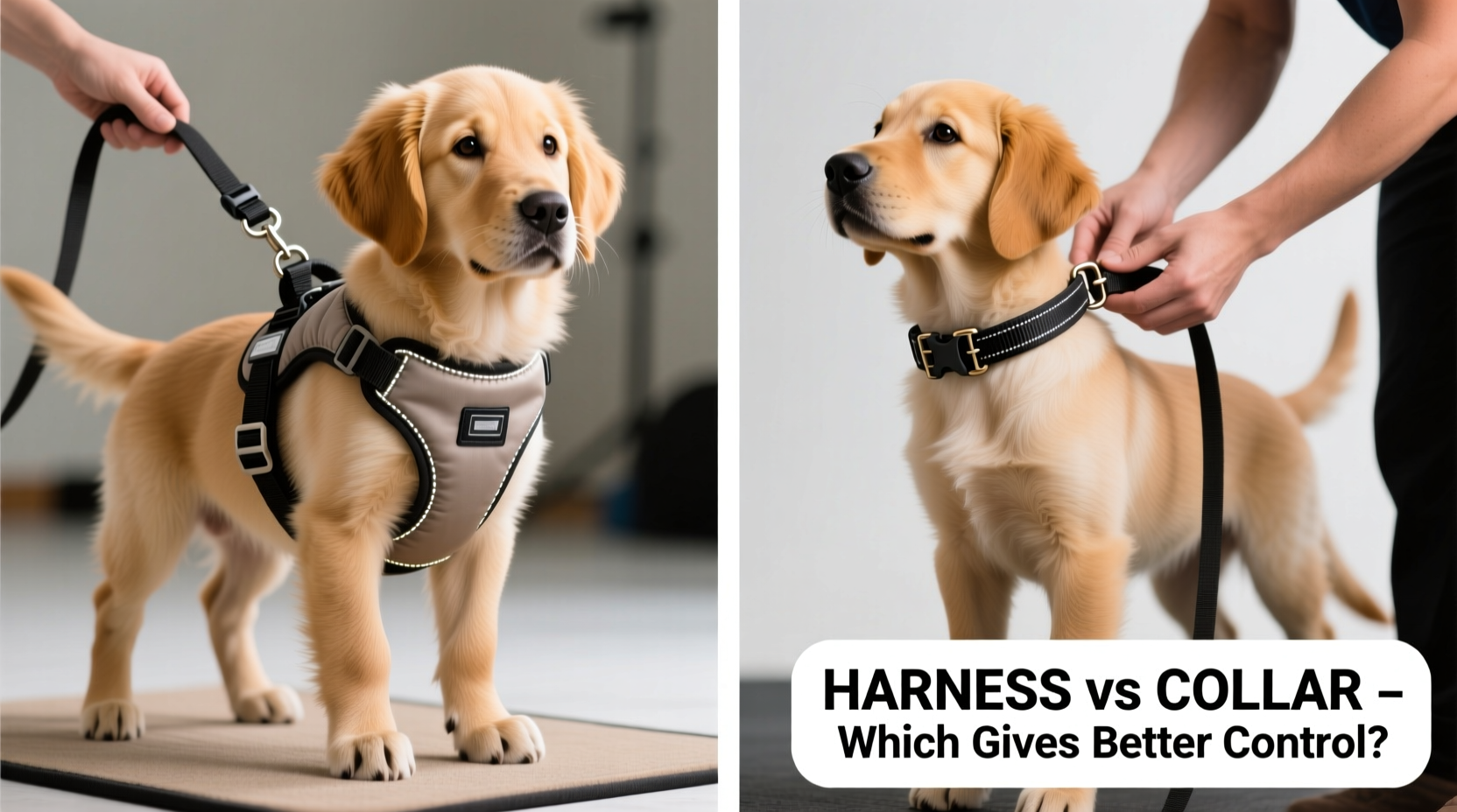 harness vs collar for puppy training which gives you actually better control