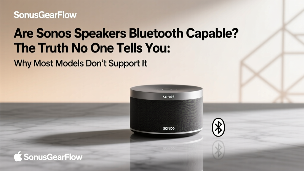Are Sonos Speakers Bluetooth Capable