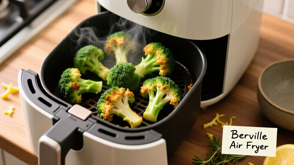 Crispy Tender Broccoli in Breville Air Fryer