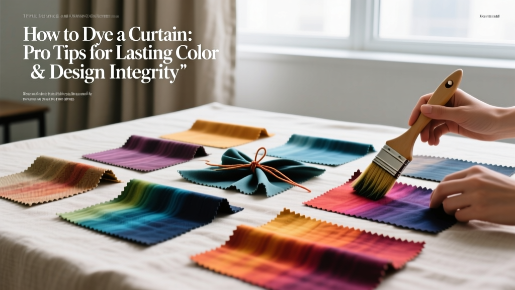How to Dye a Curtain: Pro Tips for Lasting Color & Design Integrity