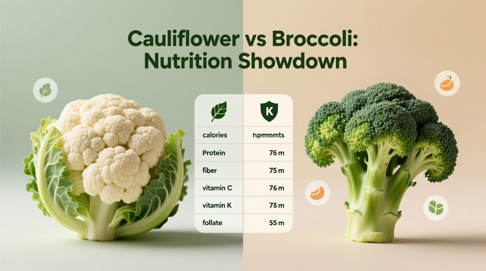 Cauliflower vs Broccoli: Nutritional Face-Off Revealed