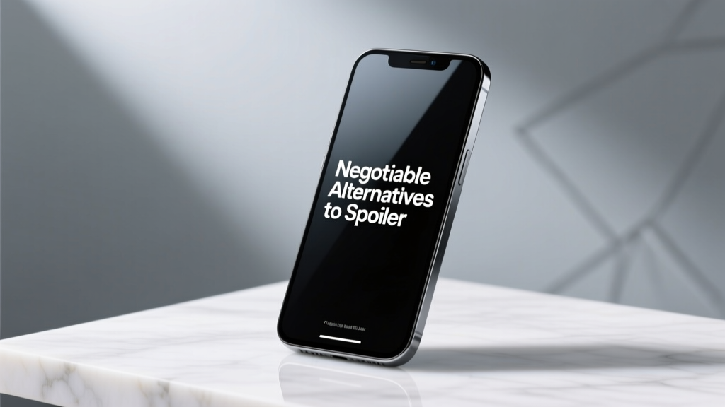 Negotiable Alternatives to Spoiler: Functional, Aesthetic, and Regulatory Options for Modern Smartphones