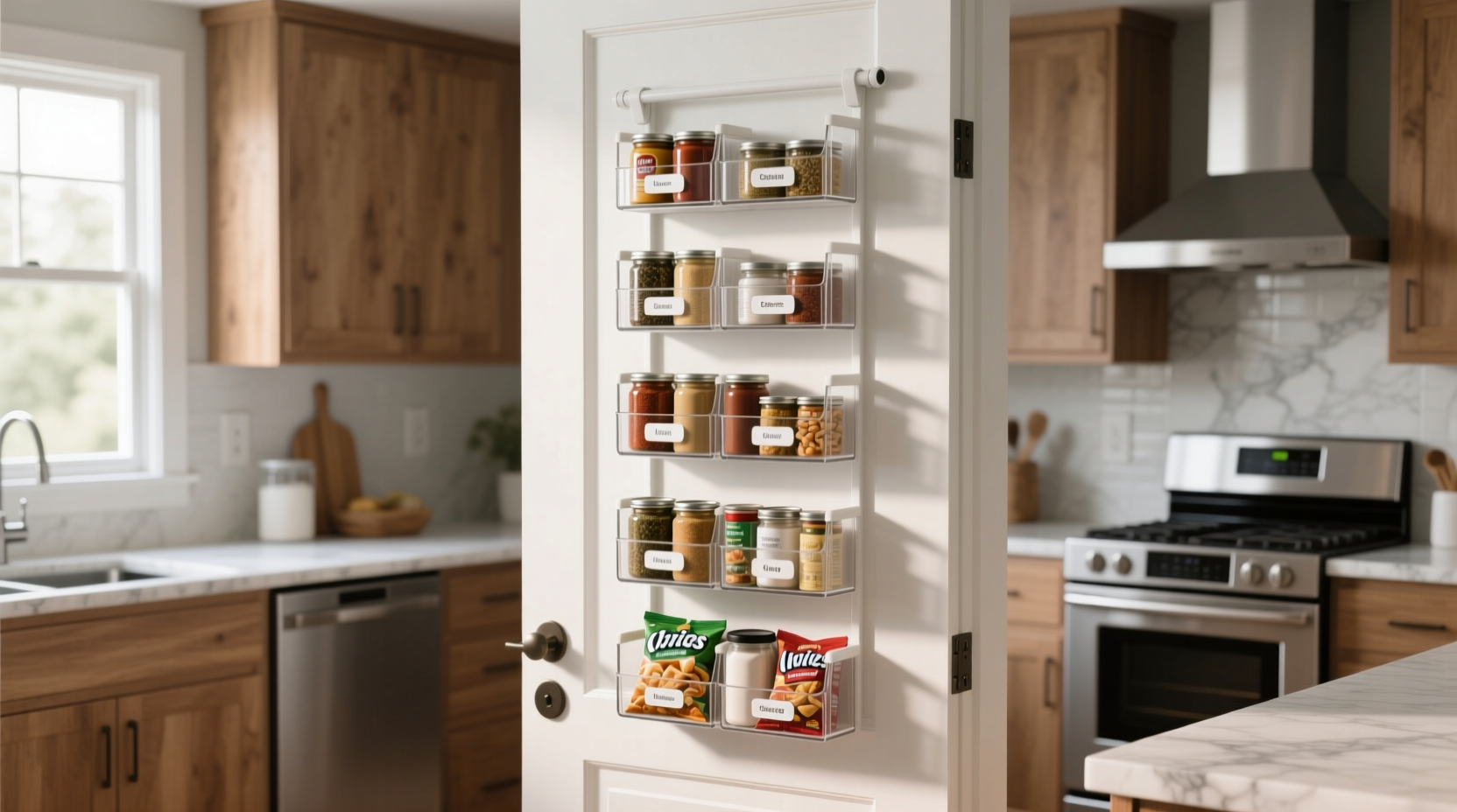 get organized and save pantry space with an over the do