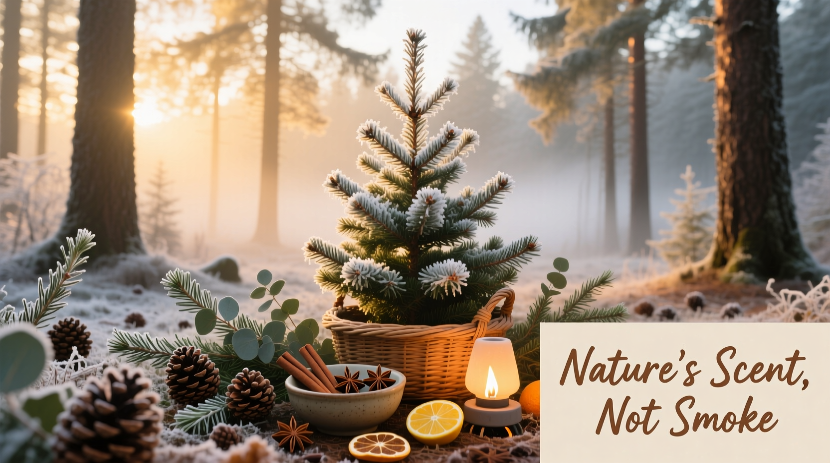 how to make your christmas tree smell like a forest without using synthetic sprays or fire hazards