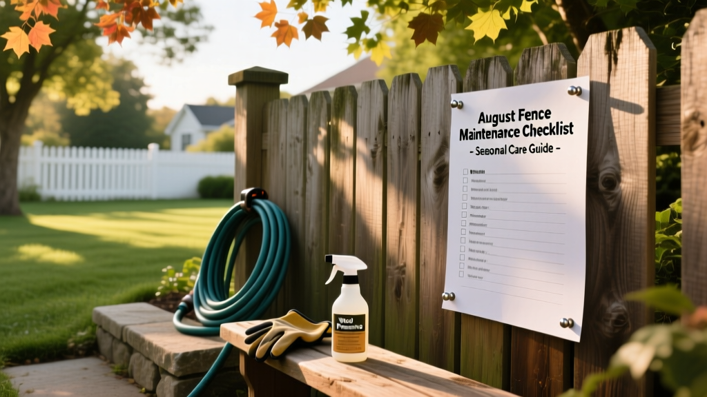 August Fence Maintenance Checklist: Seasonal Care Guide