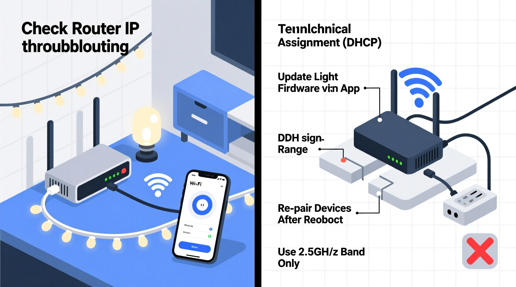 why does my smart christmas light strip disconnect from wifi every time i reboot my router