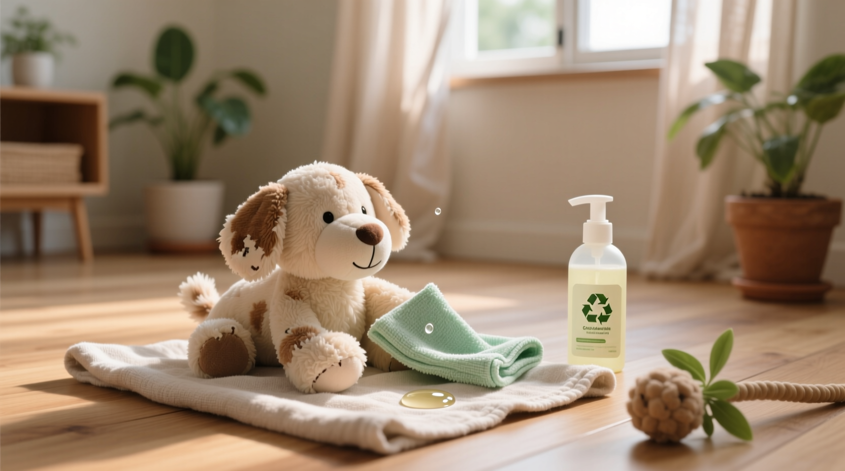 eco friendly cleaning for pet stuffed plush toys