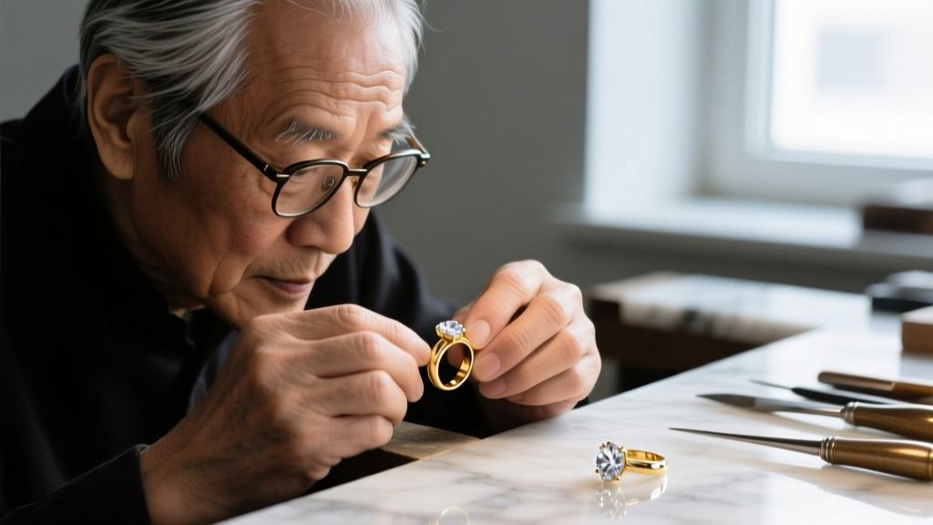 Close-up of a jeweler
