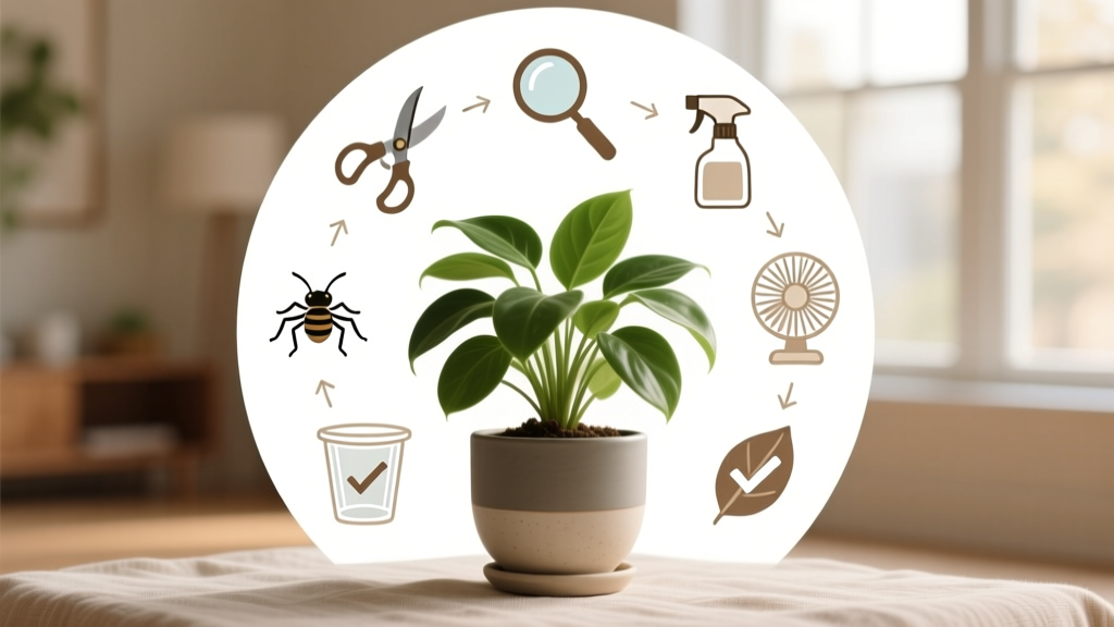 De-Bug Outdoor Plant Cuttings Before Bringing Indoors