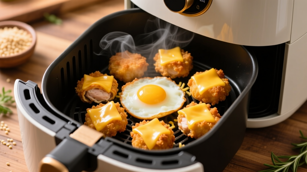 Cheese Egg Chicken Nuggets in Air Fryer (Crispy!)