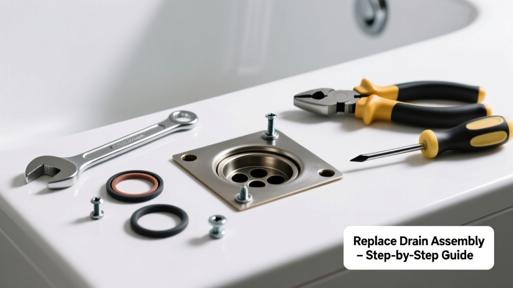 Bathtub Not Draining? Replace the Drain Assembly