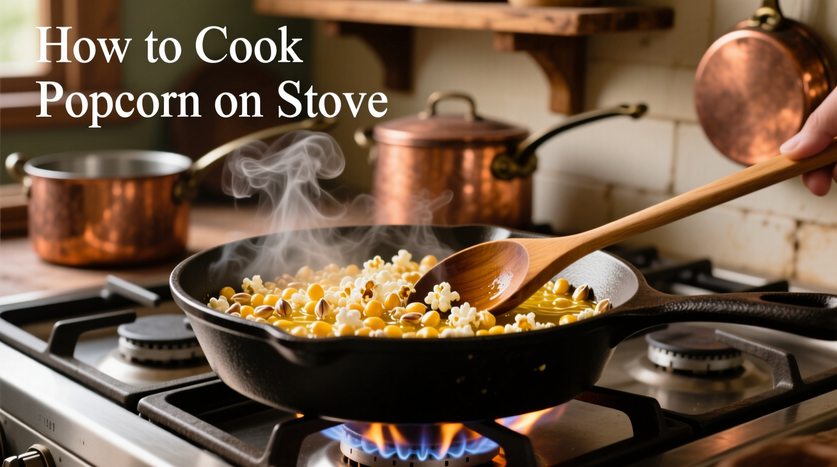 how to cook popcorn on stove
