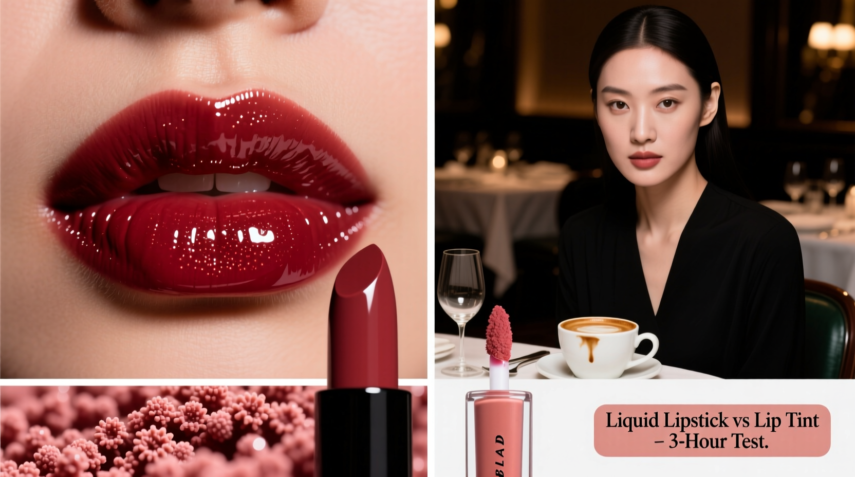 liquid lipstick vs lip tint which formula survives a dinner date without smudging