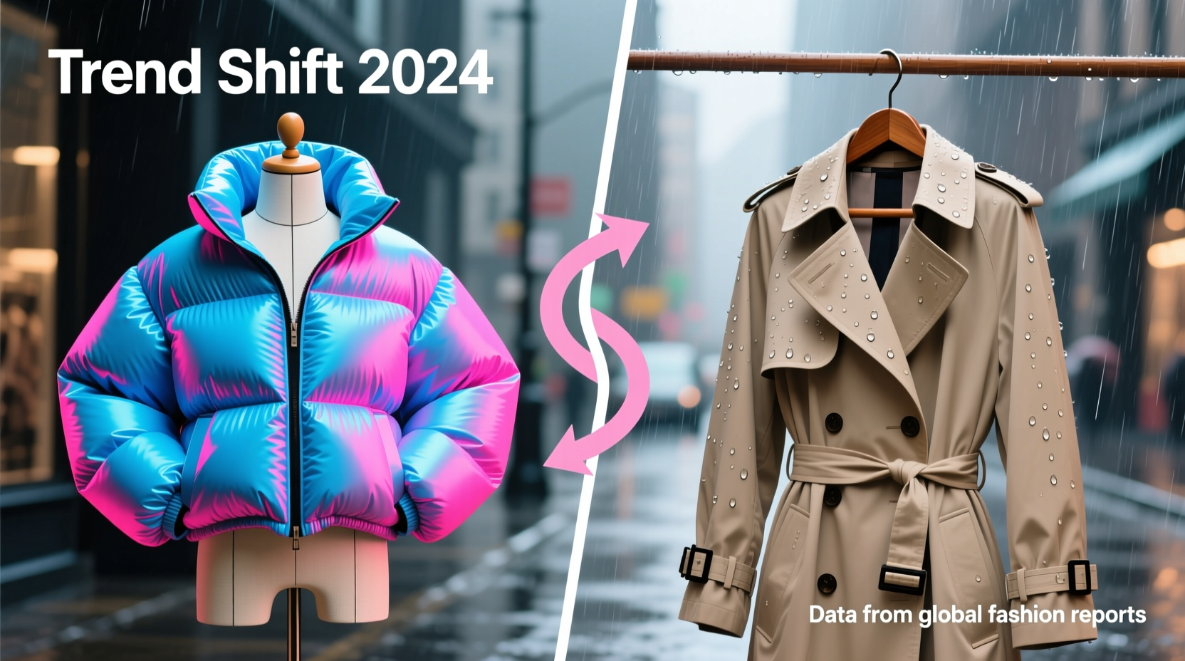 are puffer jackets losing popularity to trench coats this year