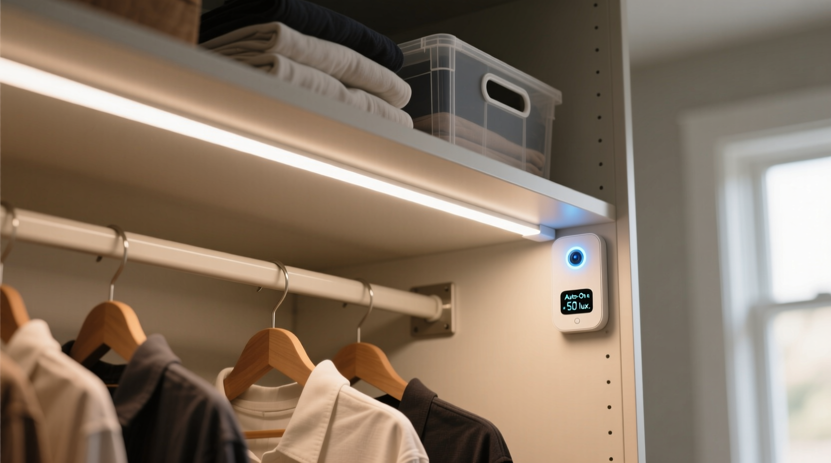 closet organization tips ambient sensors vs timers for led longevity