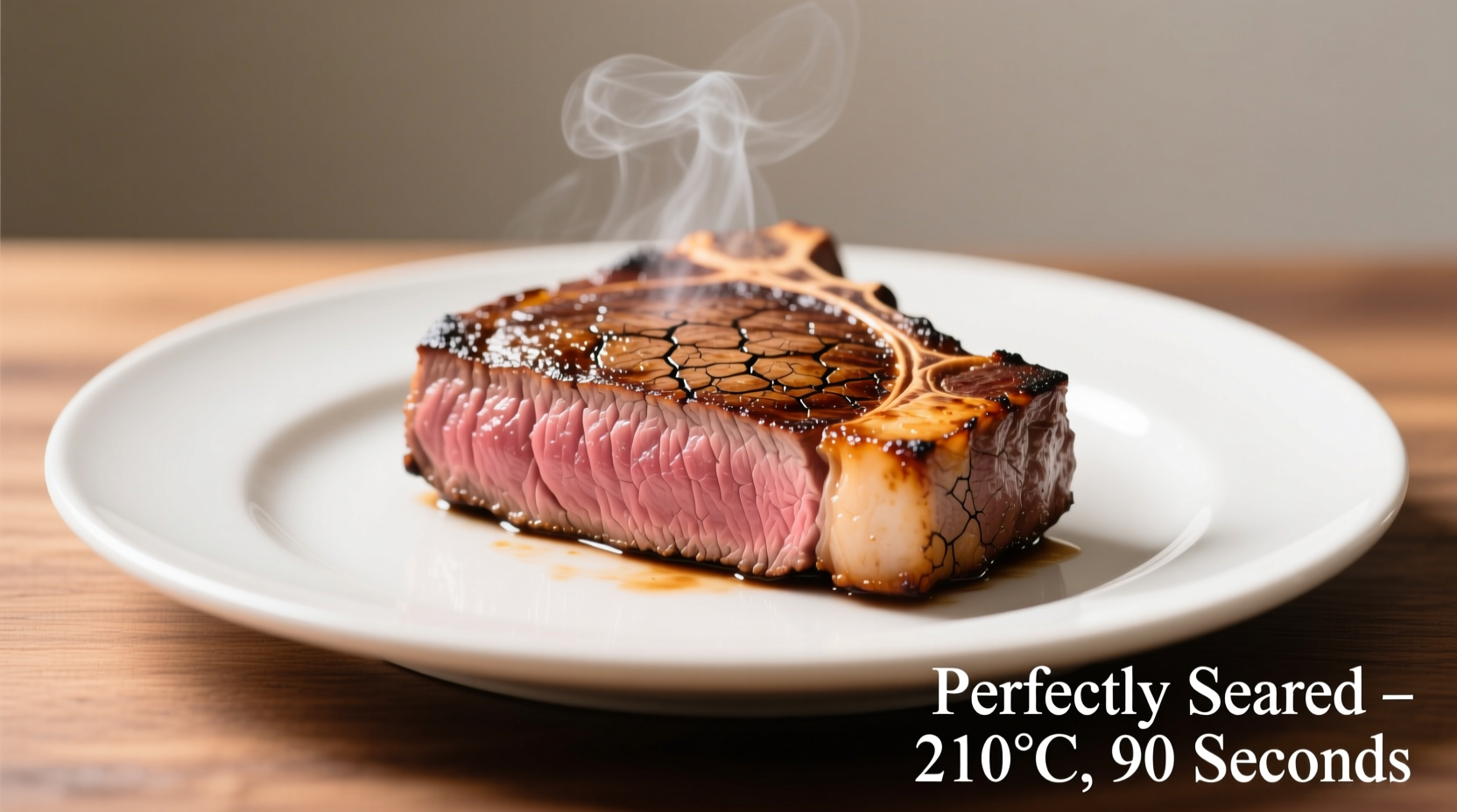 Perfectly seared filet mignon with crust development