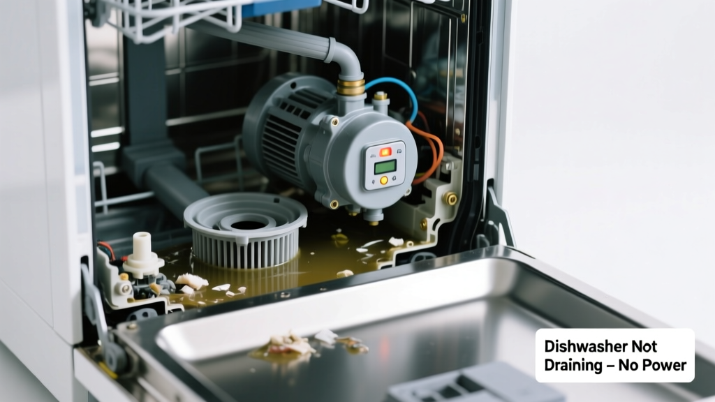 Dishwasher Not Draining and Not Working at All