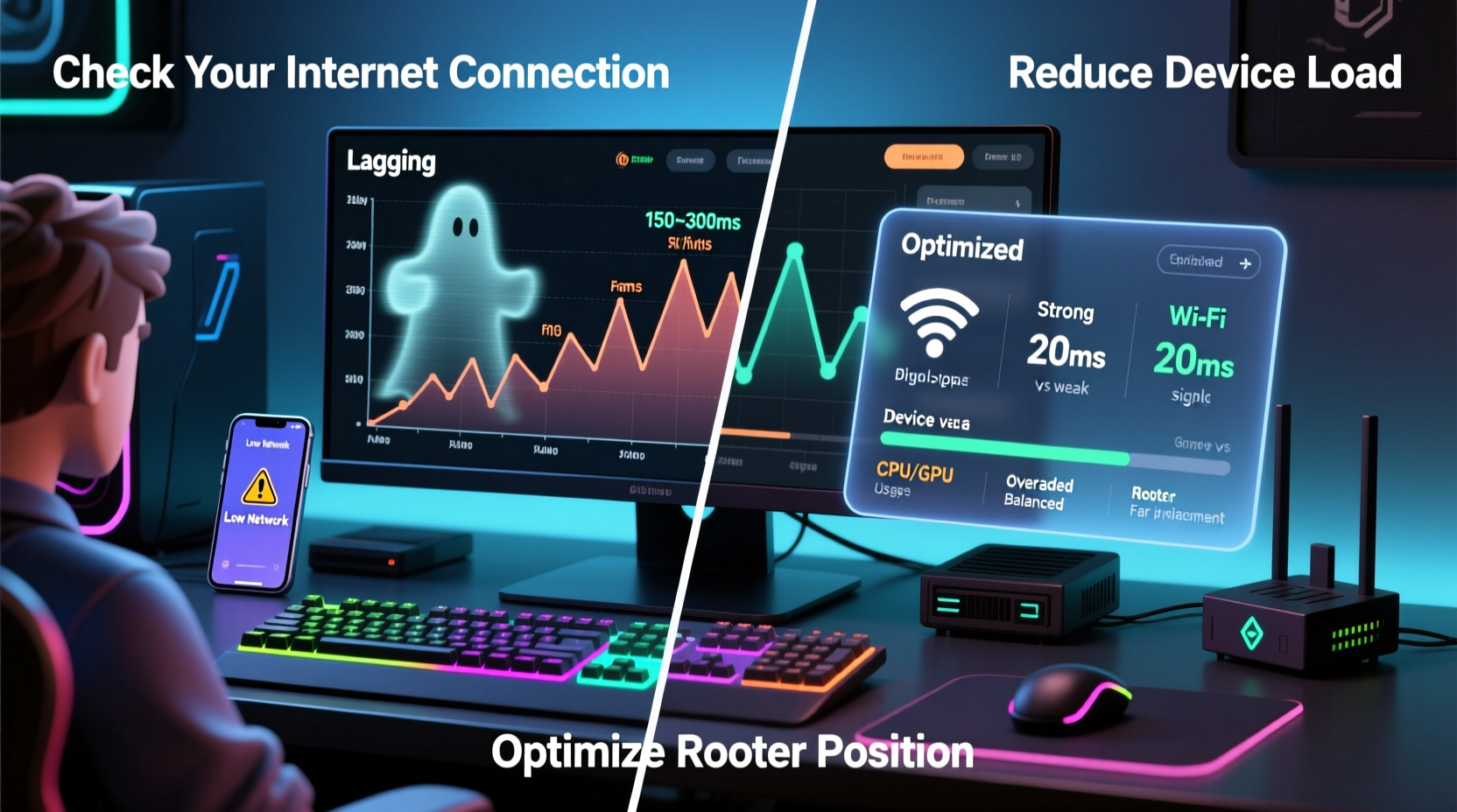why does my character lag in online matches internet vs device issues