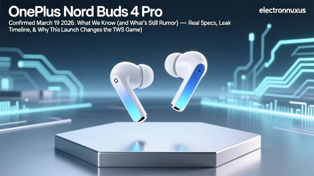 OnePlus Nord Buds 4 Pro Confirmed March 19 2026: What We Know (and What’s Still Rumor) — Real Specs, Leak Timeline, & Why This Launch Changes the TWS Game