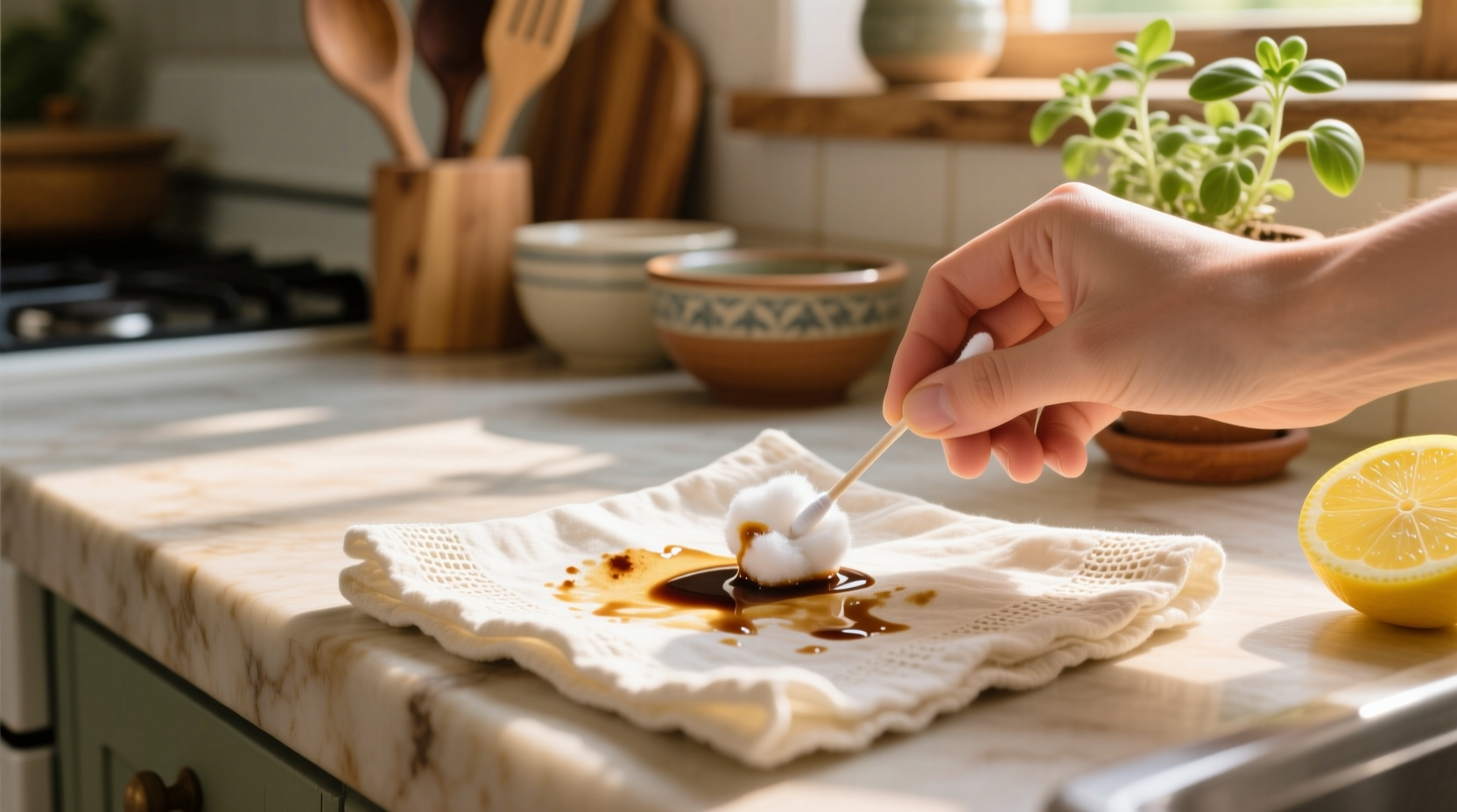 eco friendly soy sauce stain removal