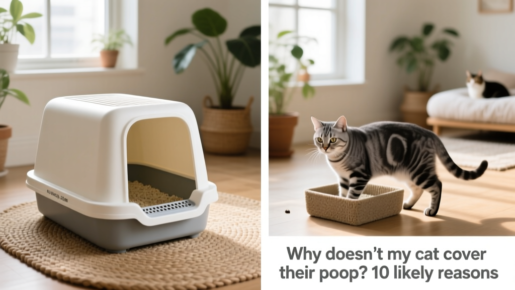 Side-by-side comparison of an appropriately sized litter box versus a box that's too small for a medium-sized cat
