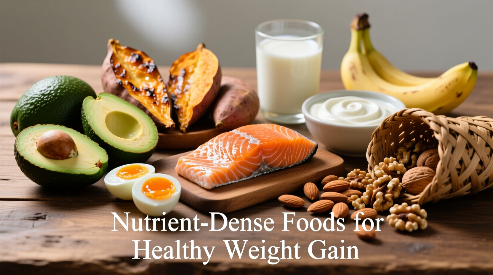 Nutrient-dense foods for healthy weight gain