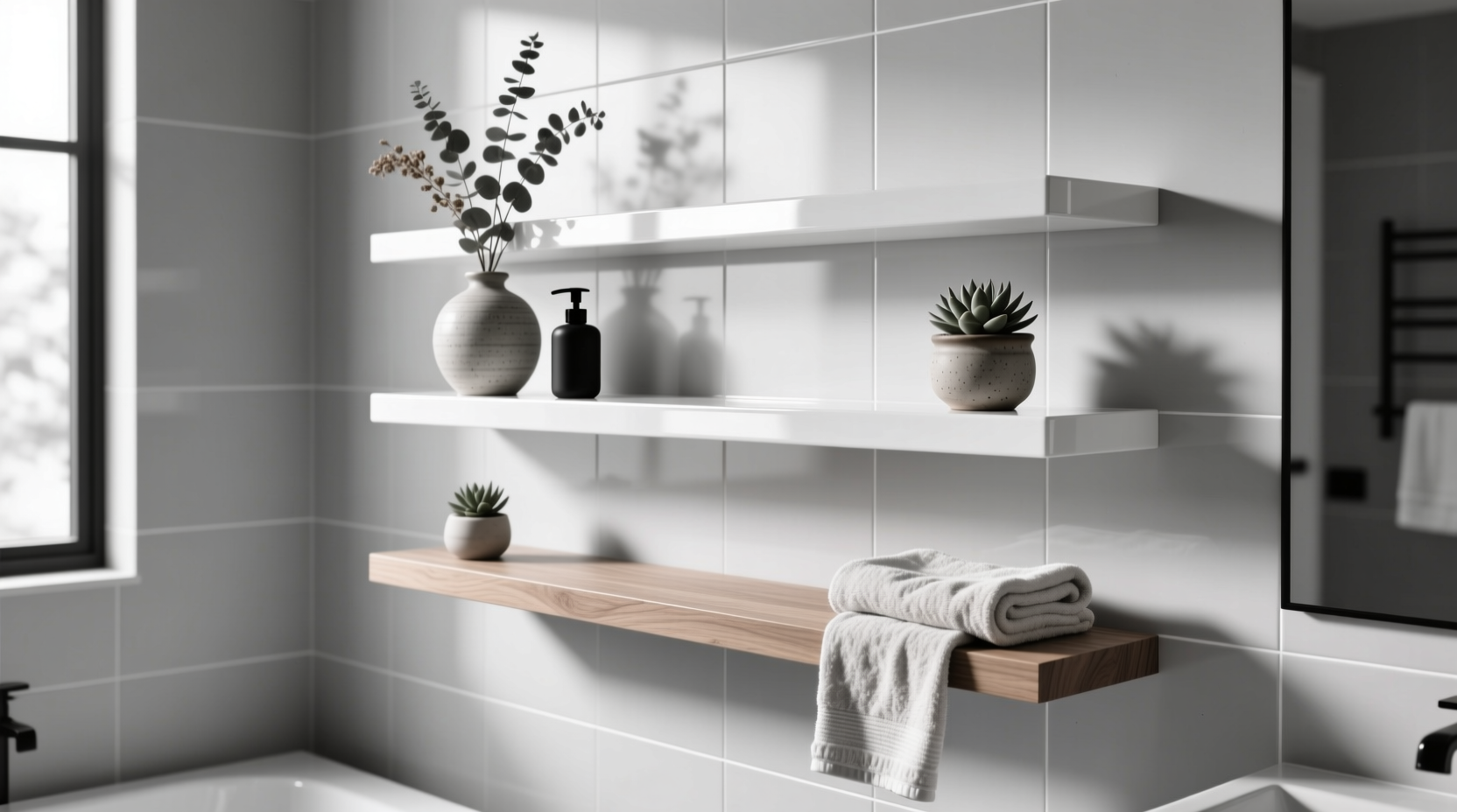 Bathroom Floating Shelves: Material Guide & Installation Tips