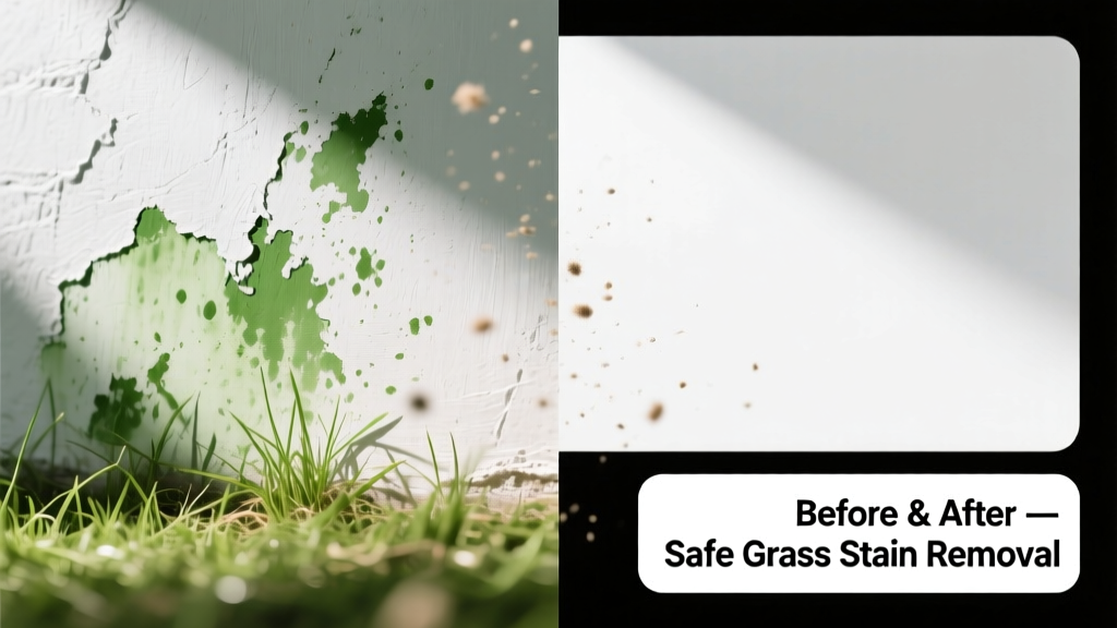How to Remove Grass Stains from Painted Walls Safely