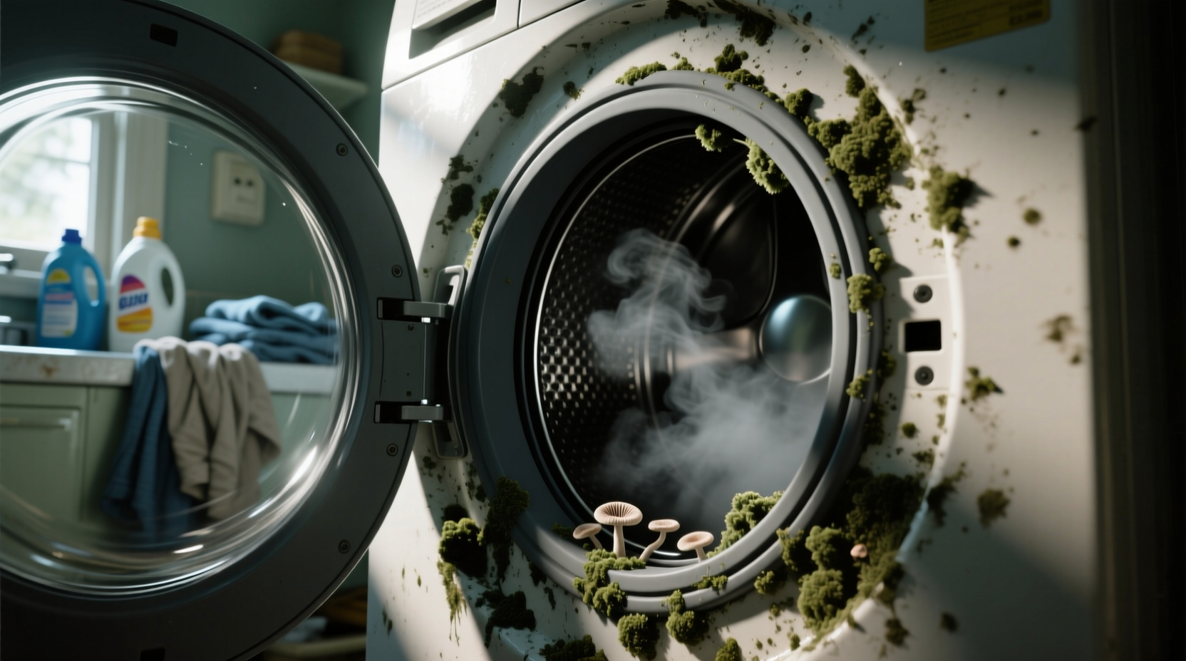 why does my washing machine smell